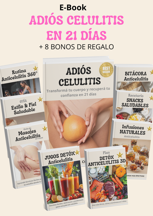 Adiós celulitis: Transforma tu cuerpo y recupera tu confianza en 21 días